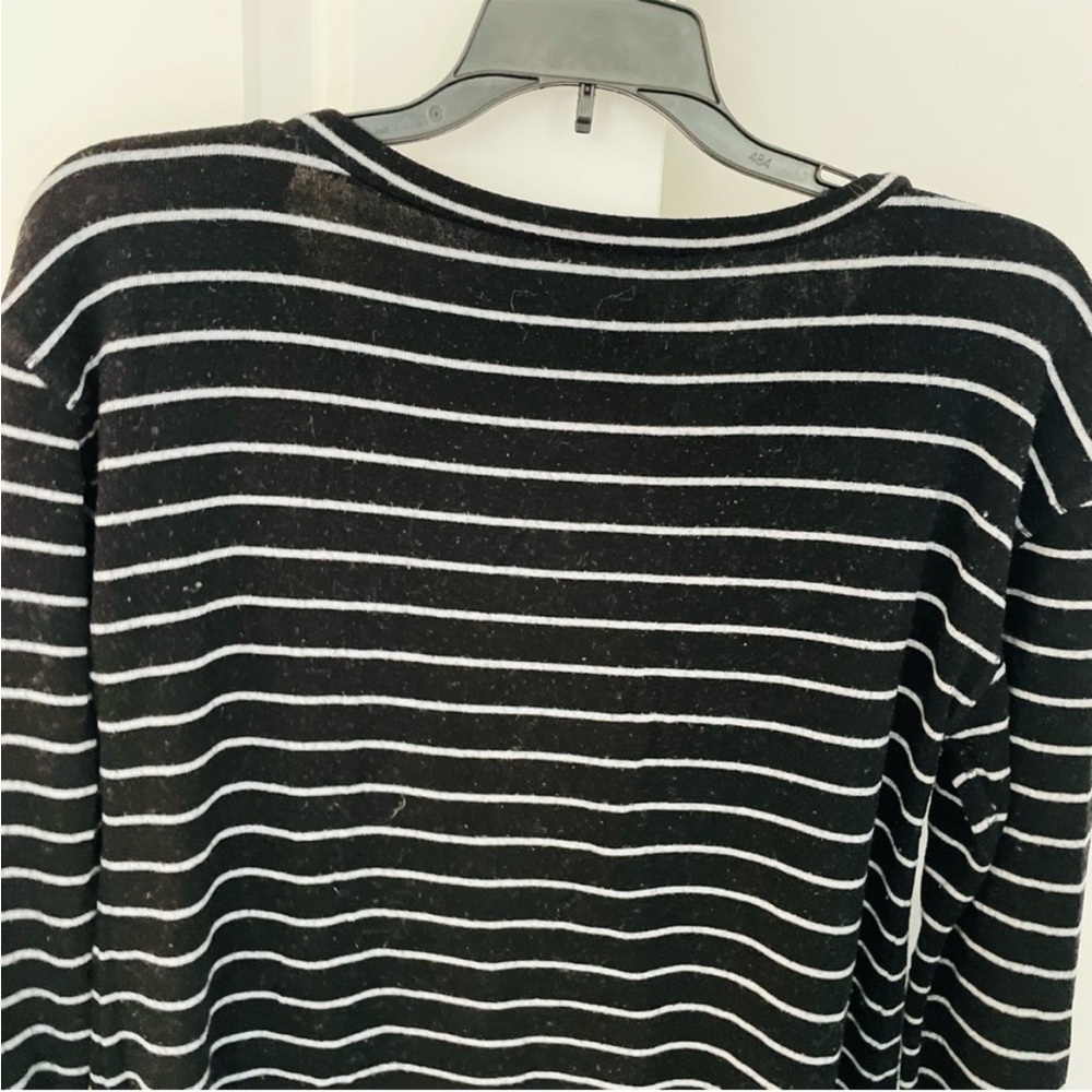BB Dakota Black White Stripe Sweater Size S - Picture 7 of 10